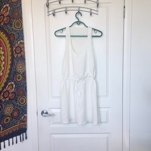 Zara Summer Mini White Dress - casual chic. Size S